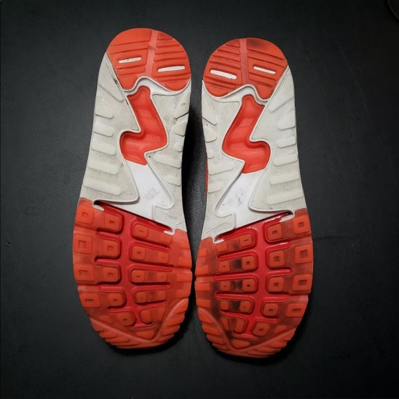 Nike Air Max 90 Ultra 2.0 Flyknit Men's Sz 10 Bright Crimson 875943-600 - Picture 5 of 6